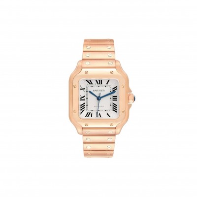 CARTIER SANTOS ROSE GOLD MIDSIZE WATCH WGSA0008